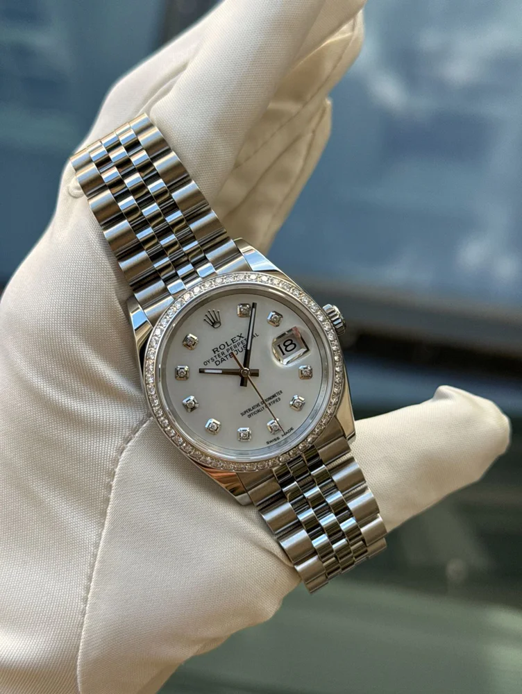 Rolex Datejust 36 custom dial and bezel box and papers 2024